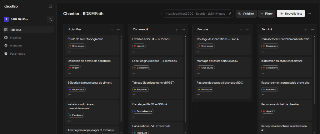 dzcollab interface